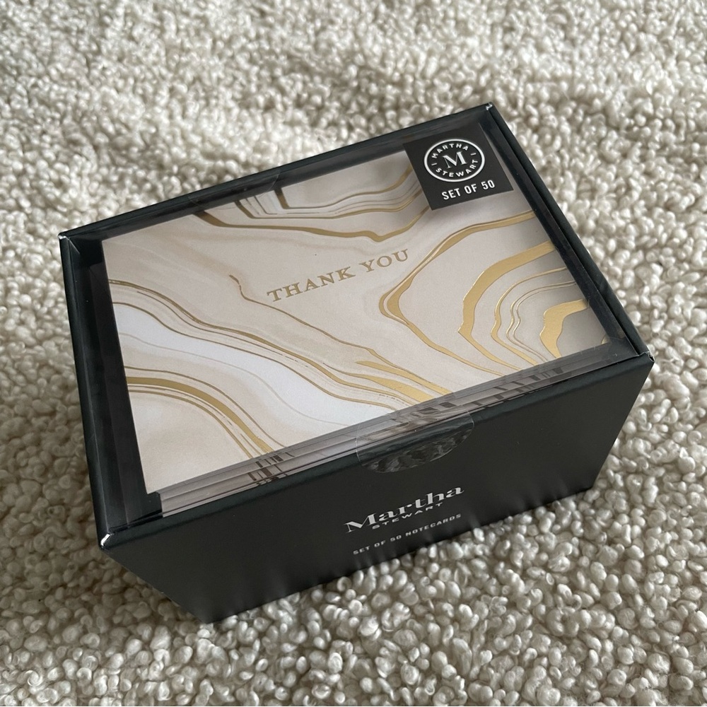Martha Stewart set of 50 notecards